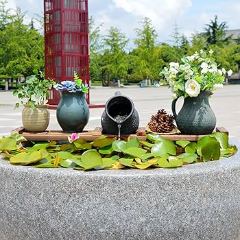 陶器の水の流れる置物 約30cm 楽天市場】水 の 流れる 置物（素材（インテリア）ガラス